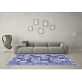 thumbnail image 3 of Ahgly Company Indoor Rectangle Abstract Blue Modern Area Rugs, 6' x 9', 3 of 4
