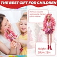 thumbnail image 5 of 11 Pouces Descendants : la Montée des Rouges Figurines d'Action, la Montée des Rouges Série de Personnages de Film Jouets en PVC avec Accessoires, Choix de Cadeaux Remarquables pour Anniversaire Filles Saint-Valentin (Rose), 5 of 5
