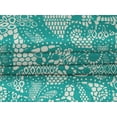 thumbnail image 5 of oneOone Velvet Teal Green Fabric Lace Floral Craft Projects Decor Fabric Printed By The Yard 58 Inch Wide, 5 of 7