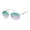 Silver & White, variant on Women's R3297 Classic UV400 Protective Metal Aviator Fashion Sunglasses, 60mm