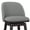 Gray, variant on LUE BONA 26'' Swivel Bar Stools Set of 2, Counter Stools with Back & Footrest for Kitchen,Whiskey Brown