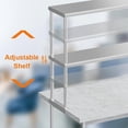 thumbnail image 4 of YUSAZENS 60 x 12 x 33 Inch Stainless Steel Workbench Support Stand, Multifunctional Kitchen Counter Rack for Storage Organization and Workspace, 4 of 8