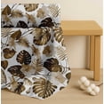 thumbnail image 4 of Soimoi Brown Cotton Cambric Fabric Monstera Leaf & Floral Decor Fabric Printed Yard 56 Inch Wide, 4 of 7