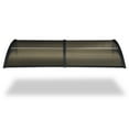 thumbnail image 1 of Yescom 38"X78" Window Awning Door Canopy Polycarbonate Anti-UV30+ Cover Outdoor Rain Snow Protection Patio Brown Board, 1 of 9