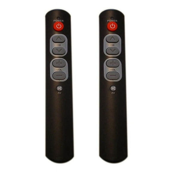 2PCS Universal 6-Button Smart Remote Control IR Copy Learning Function Remote Control for TV, STB, DVD, DVB, VCR A