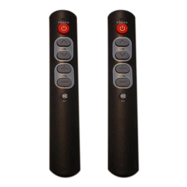 2 Pcs Télécommande Intelligente Universelle à 6 Boutons Fonction d'Apprentissage pour TV, STB, DVD, VCR