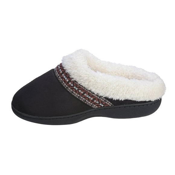 Joan vass Women Winter Cozy Slipper (XX-Large, Black)