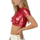 thumbnail image 4 of Disfraces de Niños Niños Primavera Y Verano Festival de Color Sólido Carnaval Fiesta Performance Cuello Redondo Camiseta Top para Niños Disfraz de Niño Pequeño, 4 of 5