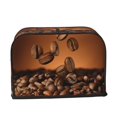 thumbnail image 2 of Balery Coffee Beans Pattern Oven Cover Kitchen Bread Machine Protector, 2 Slice Toaster Cover for Home, Anti Dust Fingerprint Coaster Cover, 2 of 7
