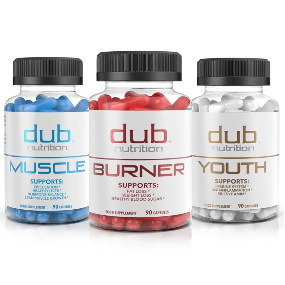 Most Advanced Formula Burner, Muscle, Youth Combo by dub nutrition