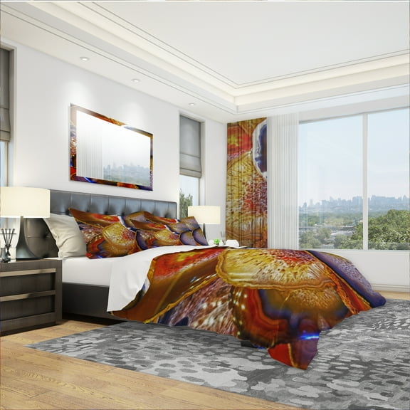 Designart 'Energy Stones Polished in Flat Shape' Modern & Contemporary Duvet Cover Set