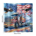 thumbnail image 6 of 4th of July Shower Curtain, Patriotic Decor Summer Shower Curtain for Bathroom Home Decor, 70 W x70 H Inch Waterproof Polyester Fabric with Hooks(O), 6 of 6