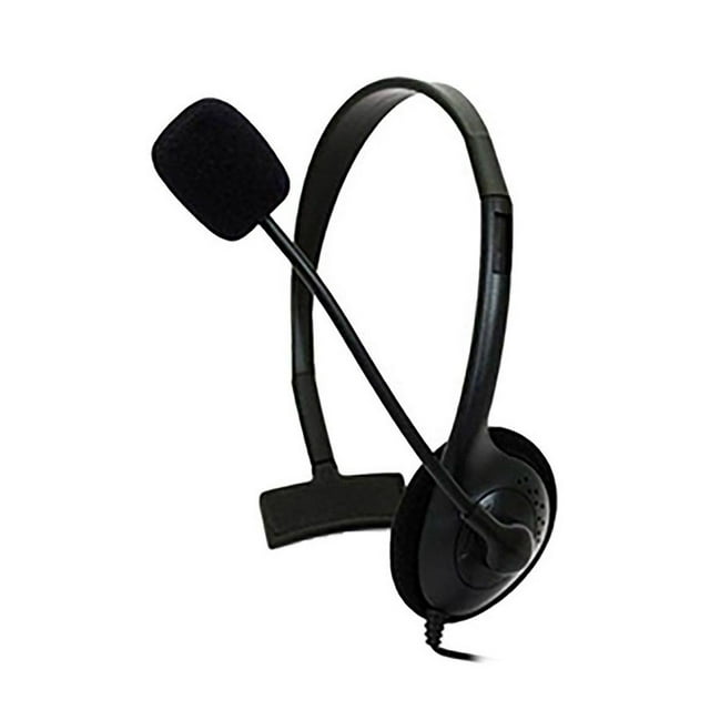 KMD Live Chat Headset with Mic Headset For Microsoft Xbox 360, Black Small