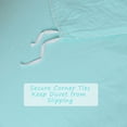 thumbnail image 3 of PiccoCasa Washed Cotton Duvet Cover Set of 3 with 2 Pillowcases, Queen Cyan, 3 of 7