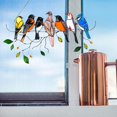 thumbnail image 6 of Multicolor Birds on a Wire High Stained Suncatcher Window Panel Bird Series Ornaments Pendant Colorful bird Home Decoration Gift, 6 of 10