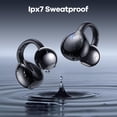 thumbnail image 4 of Wireless Earbuds Open Ear Clip On Headphones with LED Digital Display Charging Case Touch Control Bluetooth 5.4 Air Conduction Sport Earphones for Running Fitness, Medium Purple, 4 of 14