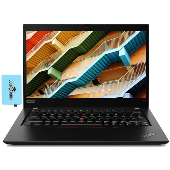 Lenovo ThinkPad X13 13.3" FHD IPS Laptop (Intel i5-10210U 4-Core, 8GB RAM, 512GB m.2 SATA SSD, Intel UHD, Backlit KYB, Thunderbolt 3, WiFi 6, Bluetooth 5.2, HD Webcam, HDMI, Win 11 Pro) with Hub
