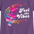 thumbnail image 3 of Trolls - Feel The Vibes Poppy - Toddler & Youth Girls Short Sleeve Graphic T-Shirt, 3 of 5