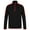 Black/Red, variant on Finden & Hales Mens Contrast Panel Quarter Zip Midlayer