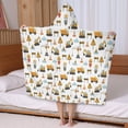 thumbnail image 5 of Cartoon Construction Vehicles Animals Hooded Bath Towel，50"x30" for Ages 3 To 12 Kids, Quick Dry Lightweight Soft Microfiber Hood Beach Towel Cover Up for Kids, 5 of 7