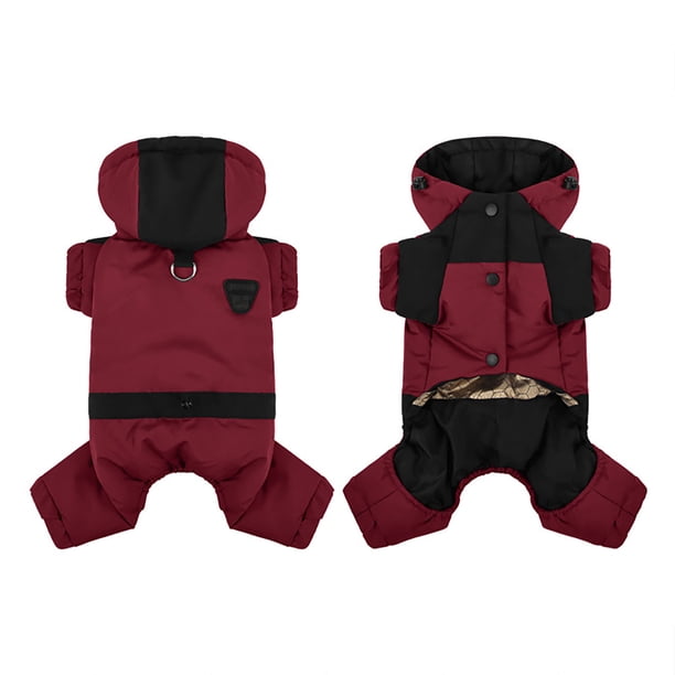 Abrigo de invierno para perros de poliéster duradero, suave y cálido, fácil de poner y quitar, ajuste regulable para todos los tamaños, para paseos en climas fríos en interiores y exteriores