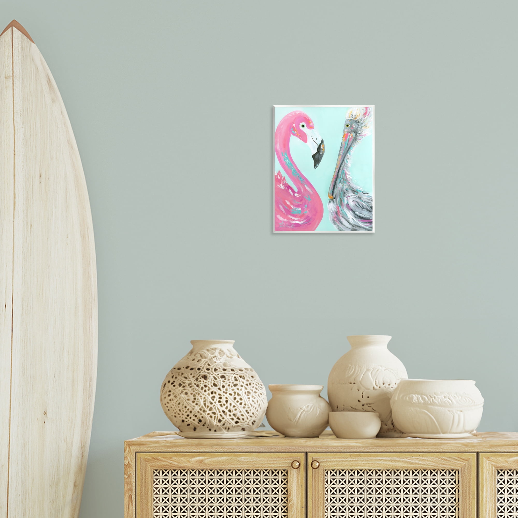 Stupell Industries Wild Nautical Birds Animals & Insects Painting Unframed Art Print Wall Art, 11 x 14