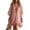 Pink, variant on Women Summer Deep V-Neck Chiffon Mini Dress Sleeve Beach Casual Mini Dress V Neck Lace Trim Flutter Short Sleeve