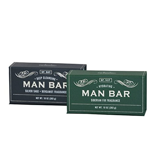 San Francisco Soap Co Man Bar 10 Oz Bar Soap Bundle One Each Siberian