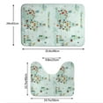 thumbnail image 3 of Xecao World Travel Map 2-Piece Vintage Seamless Anti-Skid Mat Set, featuring a stylish pattern for a safe and elegant toilet rug experience, 3 of 6
