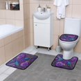 thumbnail image 6 of RMDQTR Shower Curtain and Rug Sets 4pcs Bathroom Sets Includes 12 Free Hooks 66" x 72" Lavender Hummingbird Dream, 6 of 8