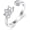 02-Lotus, variant on Lotus Toe Ring for Women 925 Sterling Silver Adjustable Open Lotus Ring Summer Foot Jewelry