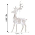 thumbnail image 3 of 2025 CISIL Acrylic Reindeer Ornaments for Christmas Tree Crystal Nutcracker Dancing Hanging Figurine Ornament Decorative Deer Ornaments for Home Xmas Tree Party Supplies Elk, 3 of 6