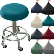 Travelwant Stool Covers Round, Super Breathable Round Bar Stool Cover Seat Cushion Memory Foam Bar Stool Covers Round Cushion with Non-Slip Backing and Elastic Band 15.8"- Cushion Only