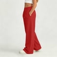 thumbnail image 7 of Teylalorva Sweatpants for GIrls (5-14) Lightweight Jogger Pants with Side Pockets Elastic Waist Casual Sports Long Trousers for Summer Red Size 14, 7 of 7