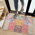 thumbnail image 2 of Pioneer Flower Floral Print Pattern Door Rugs,Washable Non Slip Door Mats Indoor,Decorative Door Mats,Entry Mat Indoor for Entrance,Bedroom,Kitchen,Bathroom,20"x32", 2 of 6