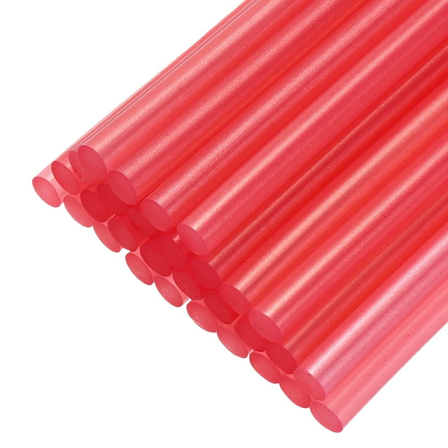 Uxcell Mini Bâtons de Colle Chaude 4 Pouces x 0.28 Pouces Bâtons de Colle Colle Colle pour Pistolet à Colle, Rouge Vif 30 Pcs