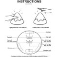 thumbnail image 5 of MixFYBTO Nursery Night Light Lamp LED Portable Tap with Timer Hatch Snow Mountain Decor Rechargeable Bed Night Light Lamp (Gray), 5 of 5