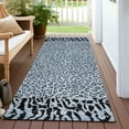 thumbnail image 6 of Addison Rugs Chantille Indoor/Outdoor Transitional Animal Skin Blue Washable Runner Rug, 2'3" x 7'6", 6 of 6