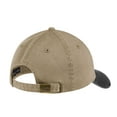 thumbnail image 2 of Port & Company  Two Tone Pigment Dyed Cap-One Size (Khaki/Black), 2 of 4