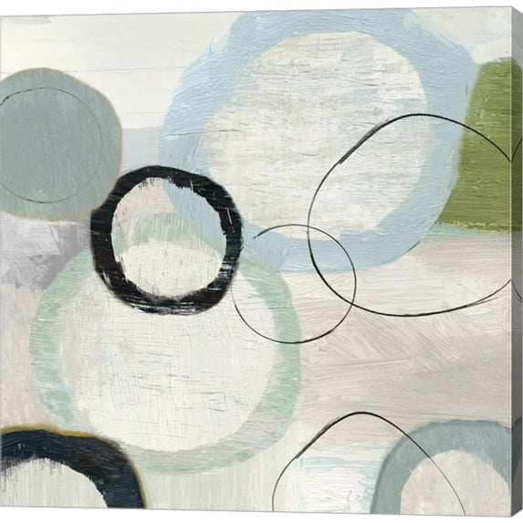 Great Art Now Blue Circles I by Tom Reeves Canvas Wall Art