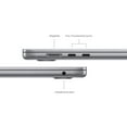 thumbnail image 4 of Apple MacBook Air 15", Apple M3 with 8?core CPU, 10?core GPU, 16GB RAM, 256GB SSD, 35W Dual USB-C (Space Gray), 4 of 9