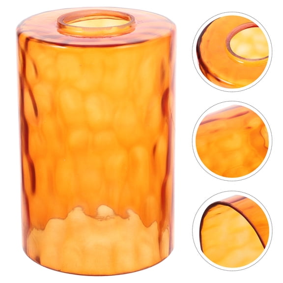 YUNLIGHTS Orange Glass Pendant Lamp Shade Decorative Replacement Light Fixture Cover