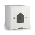 thumbnail image 4 of Pefilos 20" Cat Litter Box Enclosure with Flip Magnetic Half Door, Hidden Cat House Enclosed, White, 4 of 7