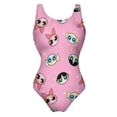 thumbnail image 4 of The Powerpuff Girls Womens Bathing Suits One Piece Swimsuits Cute Bikini Printed Swimwear Cover Up Dress XL, 4 of 7
