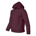 thumbnail image 2 of Heavy Blend Youth Hooded Sweatshirt, L, Maroon, 2 of 3