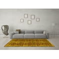 thumbnail image 3 of Ahgly Company Indoor Rectangle Oriental Yellow Modern Area Rugs, 4' x 6', 3 of 4