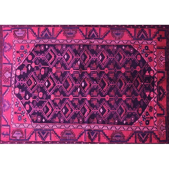 Ahgly Company Indoor Rectangle Persian Pink Traditional Area Rugs, 2' x 3'