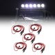 thumbnail image 1 of Kit De Luces LED Para Coche RC, Fácil Operación, Aproximadamente 24,8 Pulgadas, Luz LED Delantera Para Coche RC, 5 Piezas Alimentadas Por Receptor Para Avión RC, 1 of 7