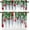 Christmas-4, variant on Christmas Kitchen Curtains and Valances Set Red Floral Snowflake Decoration Kitchen Window Curtains Tier and Valance Curtain Set for Bedroom Living Room 54x18 & 27x24x2, 3 Panel