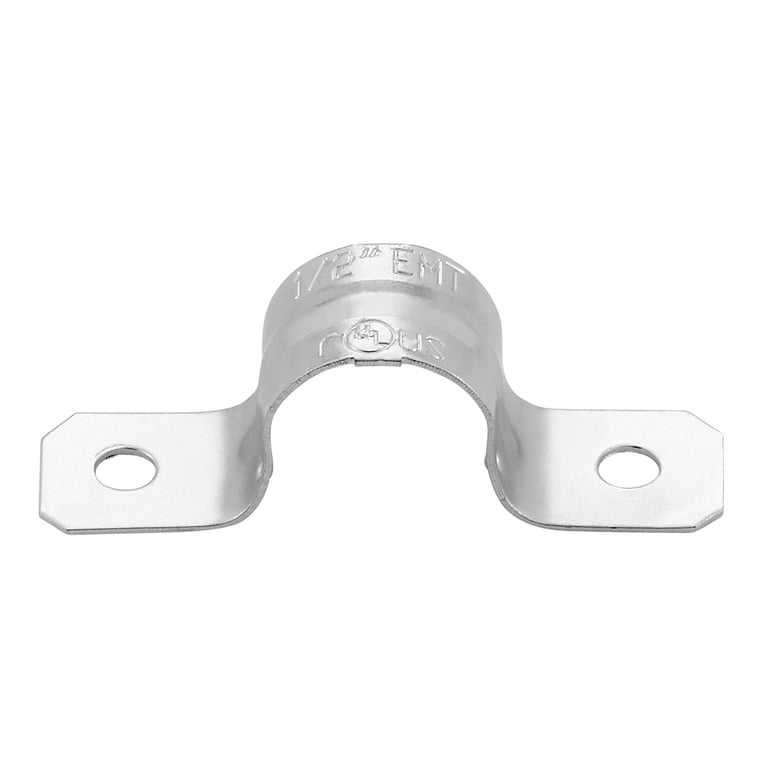 Zinc Plated Steel Straps 100-Pack 1/2 Inch EMT Conduit Straps - Zinc ...